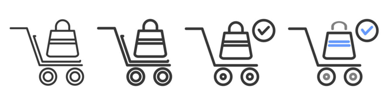 The Ultimate purchase Styles with Variations Line of icon set vector illustration