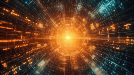 Digital data sending through high speed fiber optic network