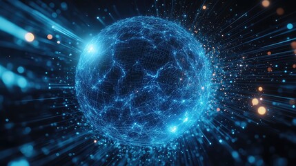 Global data network processing information in a digital sphere