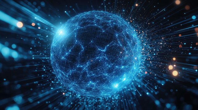 Global data network processing information in a digital sphere