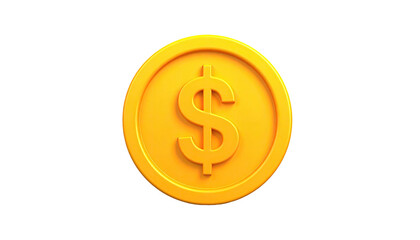 Obraz premium Gold dollar coin, center, bright. Black background. Simple