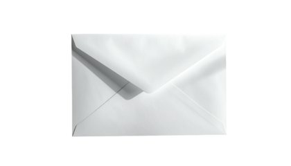 Plain white envelope closed, resting on dark surface