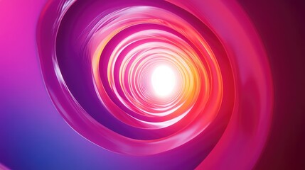 Abstract light tunnel visualizing data flow and wormhole travel