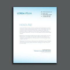 Modern Business Letterhead Template – Corporate Branding Design