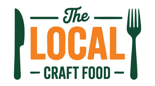 Local craft food branding logo