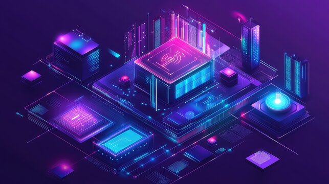 Digital data processing network with glowing server architecture