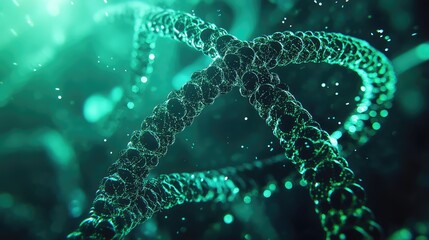 Dna helix structure representing science, genetics, and biotechnology concept