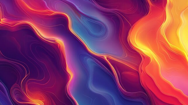 Abstract fluid colorful waves flowing liquid background design