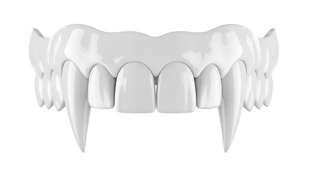Vampire Fangs on White Background teeth halloween