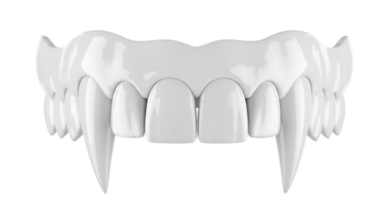 Vampire Fangs on White Background teeth halloween