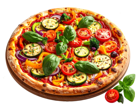 Tasty Italian Style Pizza with Assorted Meats and Cheese