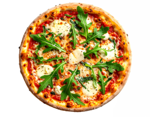 Tasty Italian Style Pizza with Assorted Meats and Cheese