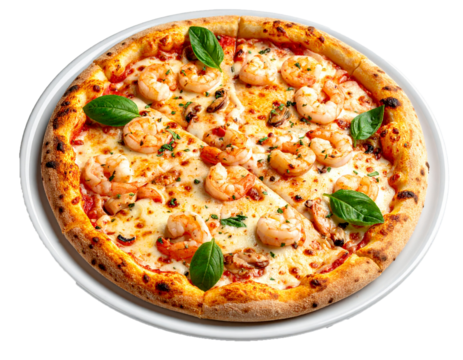 Tasty Italian Style Pizza with Assorted Meats and Cheese