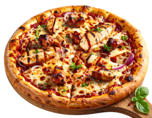 Tasty Italian Style Pizza with Assorted Meats and Cheese