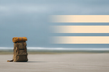 travel checklist displayed against clean background featuring ar blurred white text bars