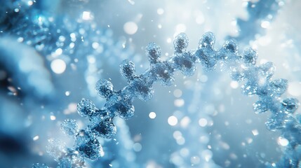 Dna helix structure representing science and research in biotechnology