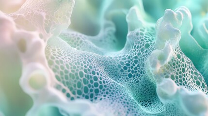 Abstract network structure creating a cellular organic texture