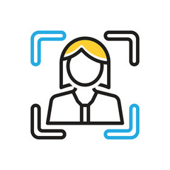 Multi color icon for focusing
