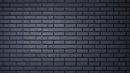 Dark gray brick wall background with a textured surface and a pattern of rectangular bricks for a modern and industrial look