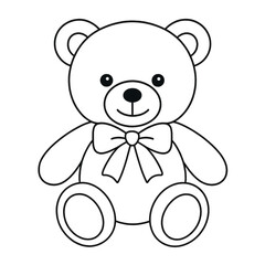 Obraz premium teddy bear with a bow