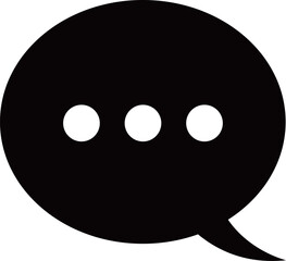 チャットマークのフラットアイコン