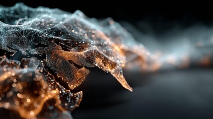 Dynamic glowing network of interconnected data points and lines illuminates the digital world, representing global connectivity and innovation.