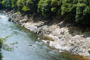 嵯峨野トロッコ列車の風景