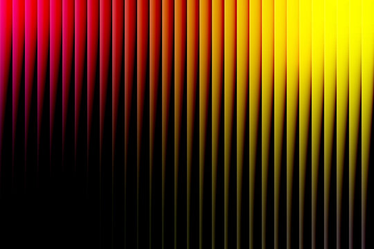 Vibrant vertical stripes transitioning from deep black to bright yellow through shades of red and pink