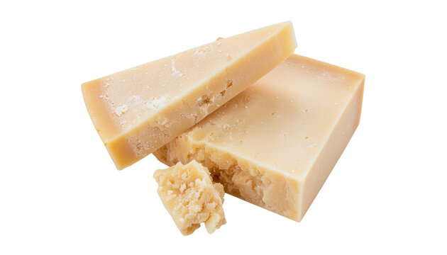 Parmesan cheese isolated. png file