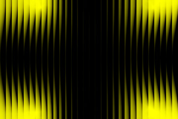 Vibrant yellow streaks of light create a striking abstract vertical pattern against a deep black background © Md