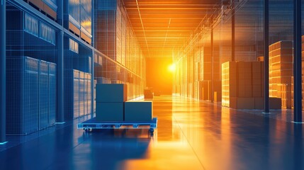 Digital warehouse system connecting logistics and future technology