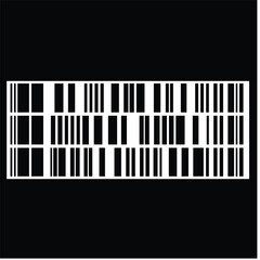 Barcode icon vector set. Barcode icon isolated on a white background. Barcode product distribution icon. Universal code for scanning product or item.  barcode product retail shipping graph.