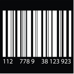 Barcode icon vector set. Barcode icon isolated on a white background. Barcode product distribution icon. Universal code for scanning product or item.  barcode product retail shipping graph.