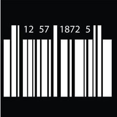 Barcode icon vector set. Barcode icon isolated on a white background. Barcode product distribution icon. Universal code for scanning product or item.  barcode product retail shipping graph.