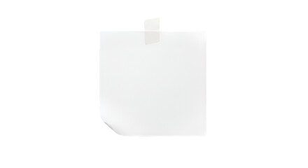 White Square Sticky Note with Tape image graphic