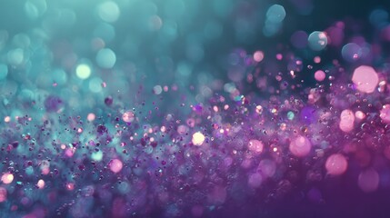 Sparkling glitter bokeh lights creating vibrant abstract background