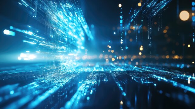 Digital data network transferring information at high speed