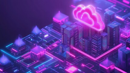 Smart city connecting global data to cloud computing