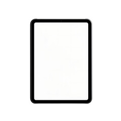Modern Tablet Device with Blank White Screen Perfect for Mockups and Technology Demonstrations