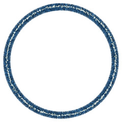 blue round frame