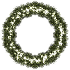 green christmas wreath