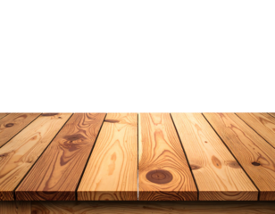 Close-up view of wooden planks forming a horizontal surface, contrasting with a black, empty background. The boards display wood grain