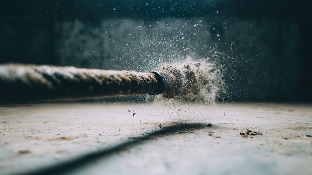 oligarchy. An out-of-control fire hose writhing wildly, spraying water in all directions. mobility guides, transit brochures, designed for transport & logistics marketing, used by interior designers.