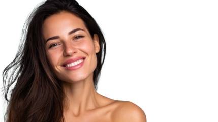 Radiant Mint Glow Portrait (PNG Transparent)
