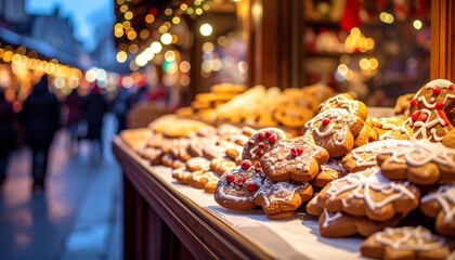 Christmas Market Cookie Display