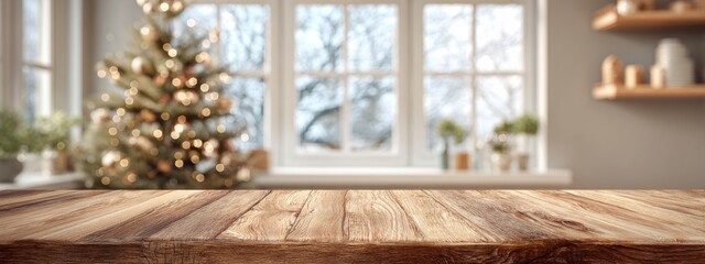 A Christmas tree is lit up in a room with a window