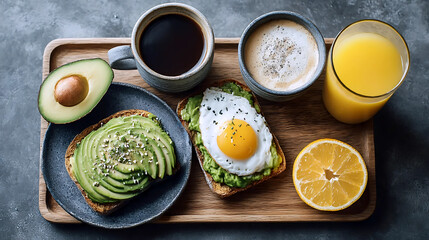 Healthy Breakfast Spread | Avocado Toast and Coffee | Fresh Morning Start