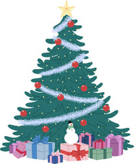 christmas tree with gifts
