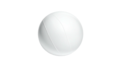 Simple, plain, white ball with subtle lines against black backdrop
