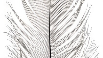 Obraz premium Symmetry of Flight Feather Macro